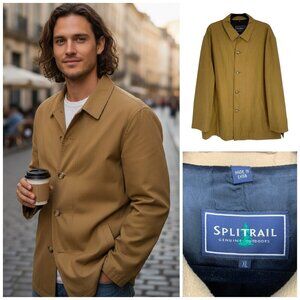 Vintage SplitRail Genuine Outdoors Men's Sz XL Faux Suede Shacket Jacket Lined